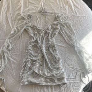 Lucy in the Sky, silver, formal dress